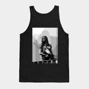 Michonne WPAP Pop art in Black white Colour Tank Top